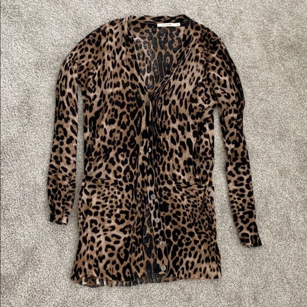 Vici leopard print cardigan
